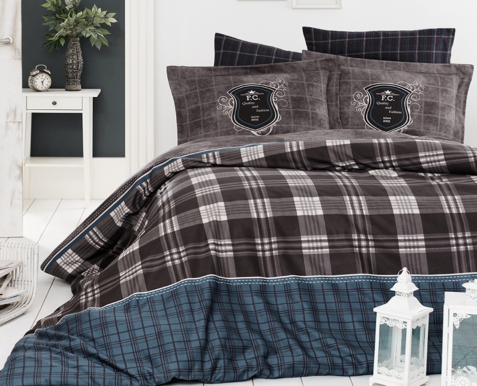 

Комплект постельного белья полуторный First Choice Cotton Satin Doris Kahve 160х220 (FCS-0275)