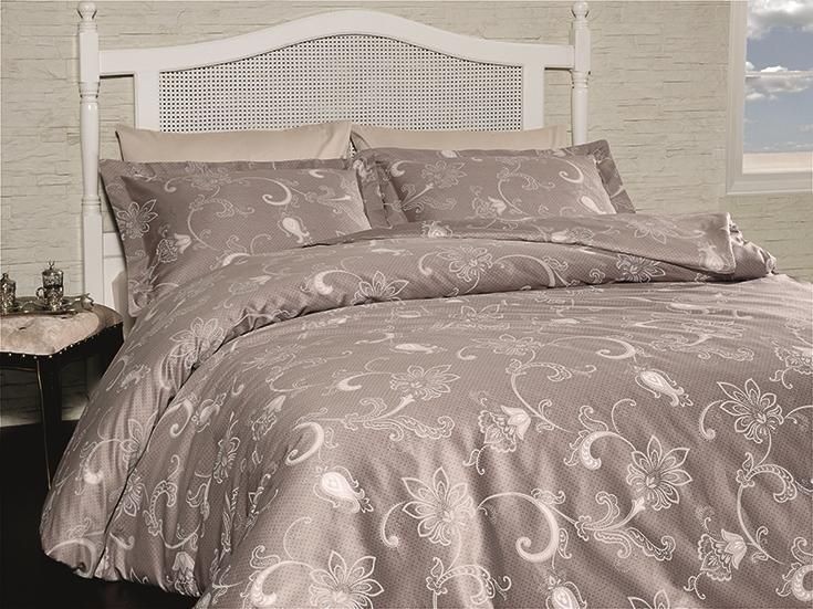 

Комплект постельного белья евро First Choice Cotton Satin Carmina Vizon 200х220 (FCS-0021)