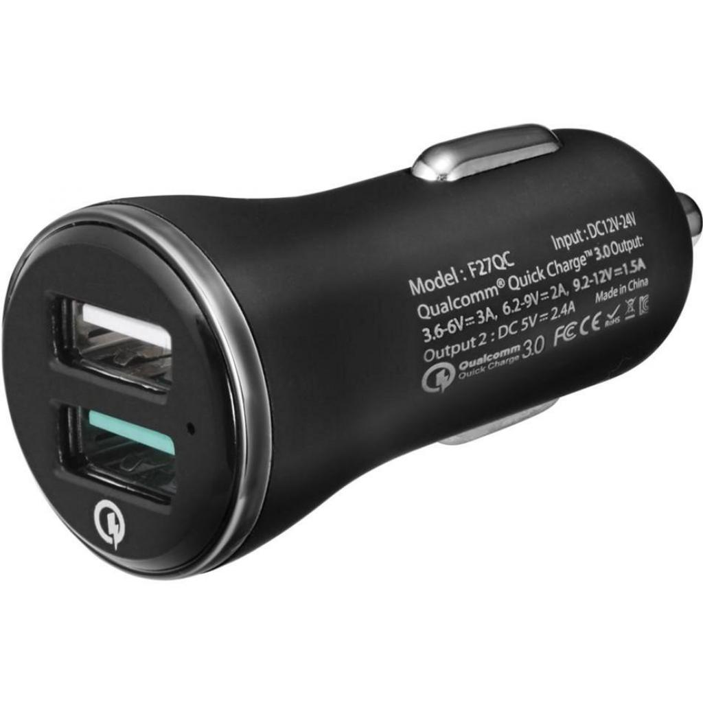 

Зарядное устройство Spigen Essential F27QC Quick Charge 3.0 Car Charger