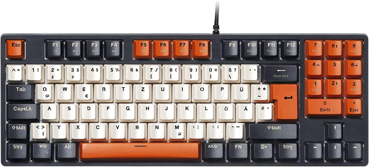Проводная механическая клавиатура havit KB487L (немецкая раскладка ...