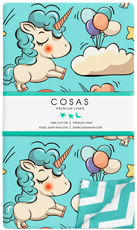 

Пододеяльник Cosas UnicornMint ZigMint 155х215
