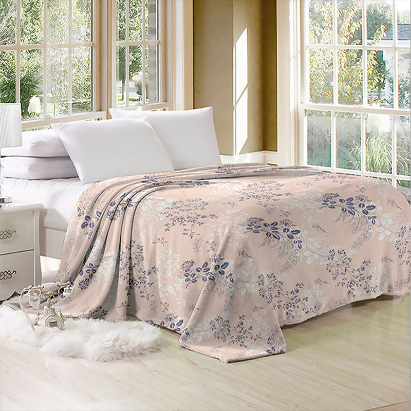 

Плед-покрывало из микрофибры велсофт TAG Rose 200х220 см Бежевый PledVL-056e