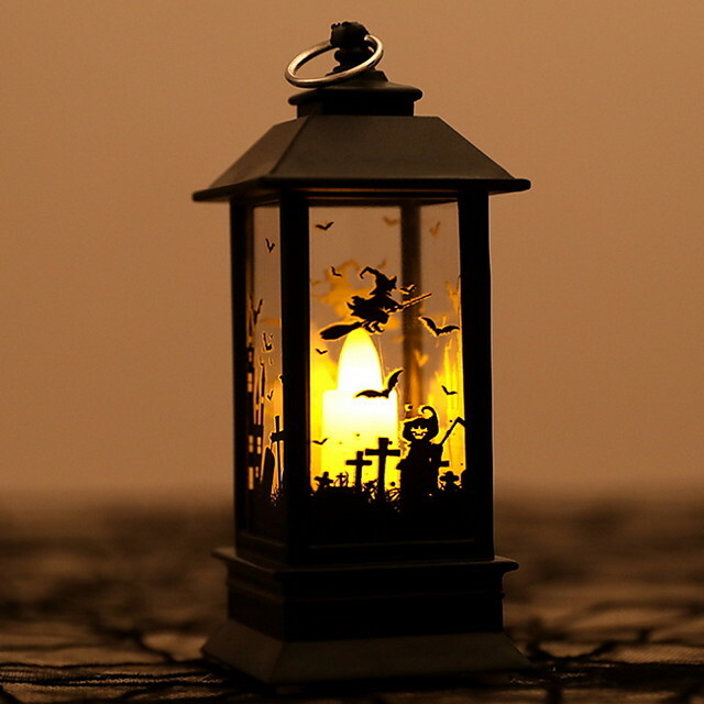 

Фонарик декоративный для хэллоуин Fan Present на хелоуин декоративный LED фонарь на helloween черный