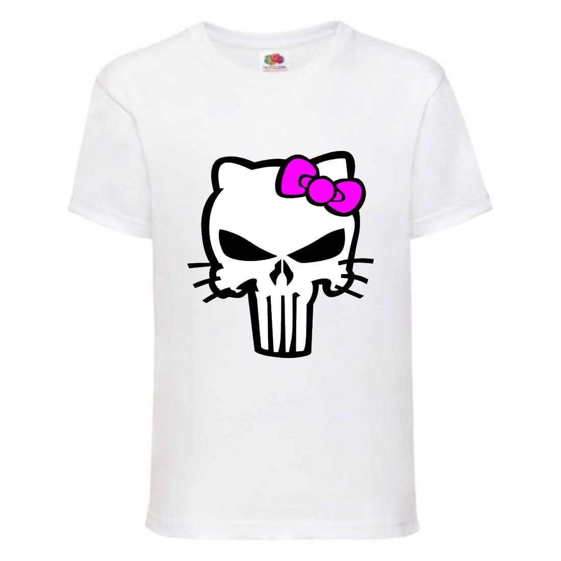 

Футболка детская Марвел (Marvel & DC) белая (punisher-hello-white) 116 см