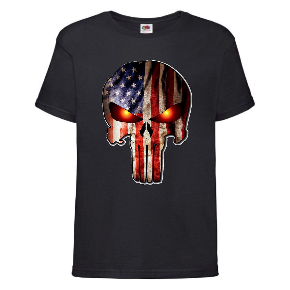 

Футболка детская Марвел (Marvel & DC) черная (punisher-black) 104 см