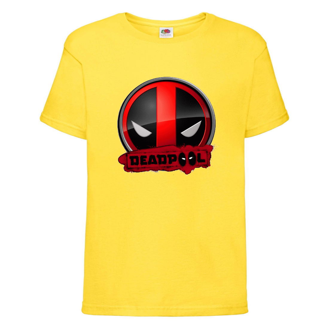 

Футболка детская Марвел (Marvel & DC) желтая (deadpool-002-yellow) 140 см