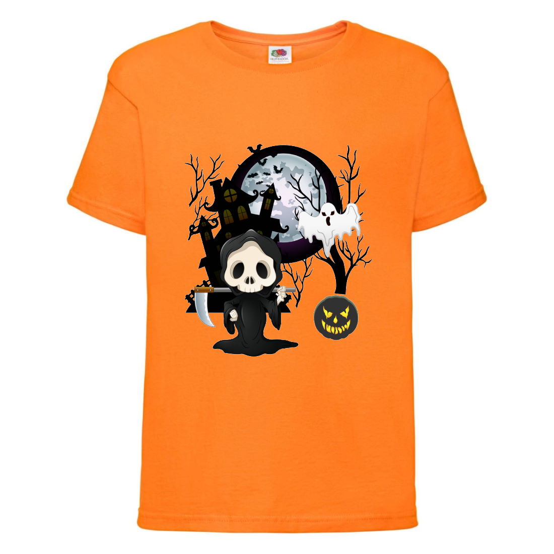

Футболка детская Хэллоуин (Halloween) оранжевая (halloween-01-orange) 128 см