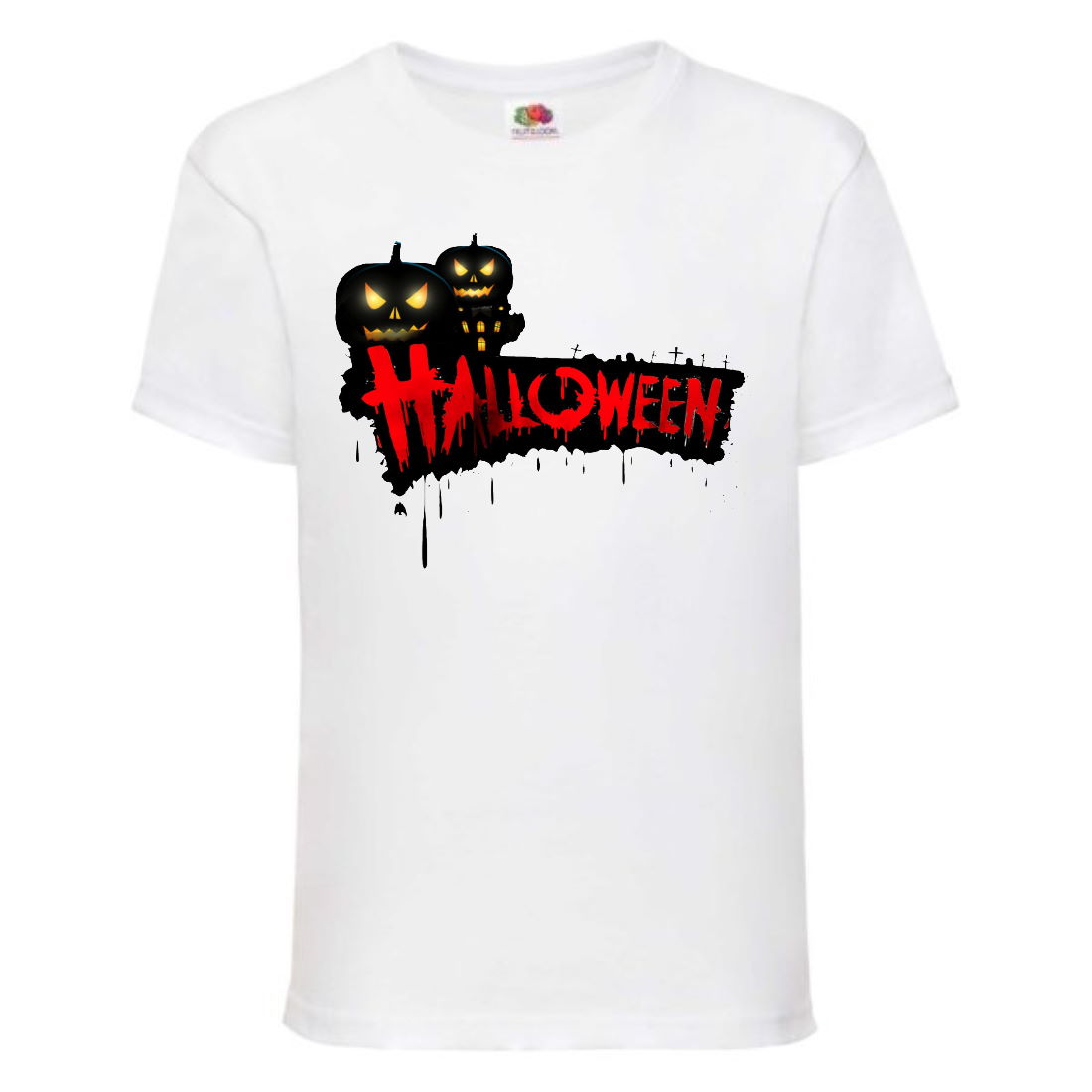 

Футболка детская Хэллоуин (Halloween) белая (halloween-02-white) 104 см