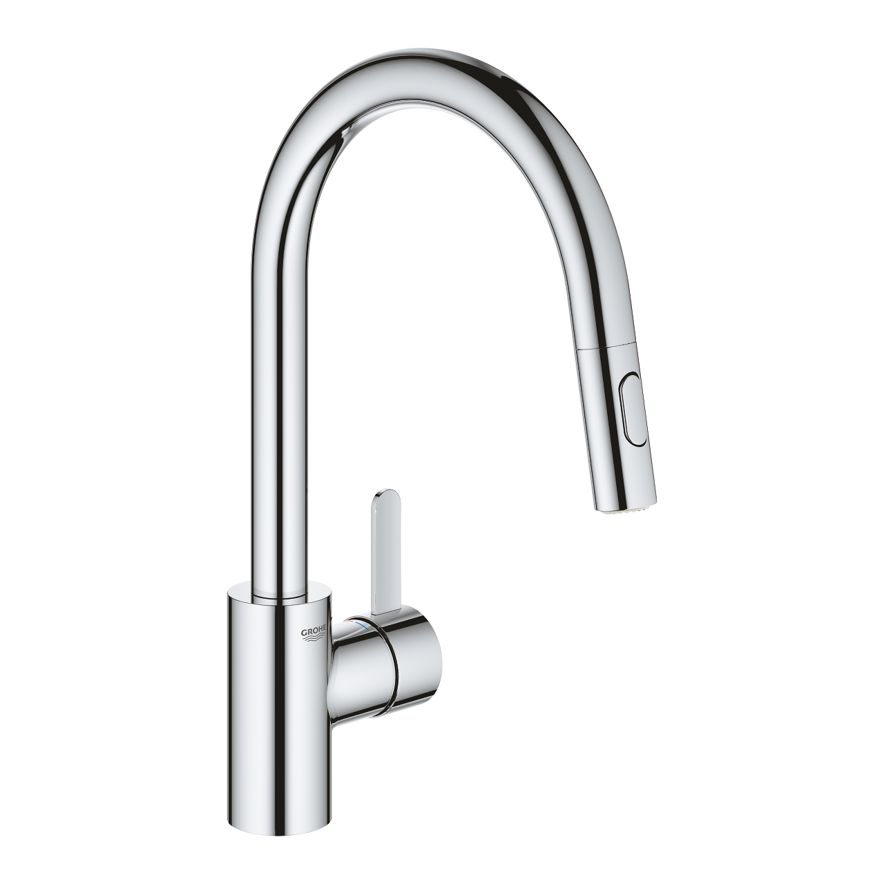 

Смеситель для кухни Grohe Eurosmart Cosmopolitan с выдвижной лейкой Хром (31481001)