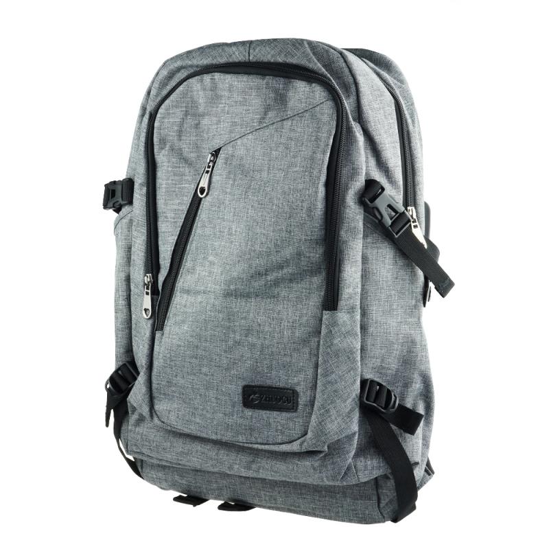 

Городской рюкзак для ноутбука WL Safe Bag с USB портом и блокировкой молнии 30 л Серый (5554)
