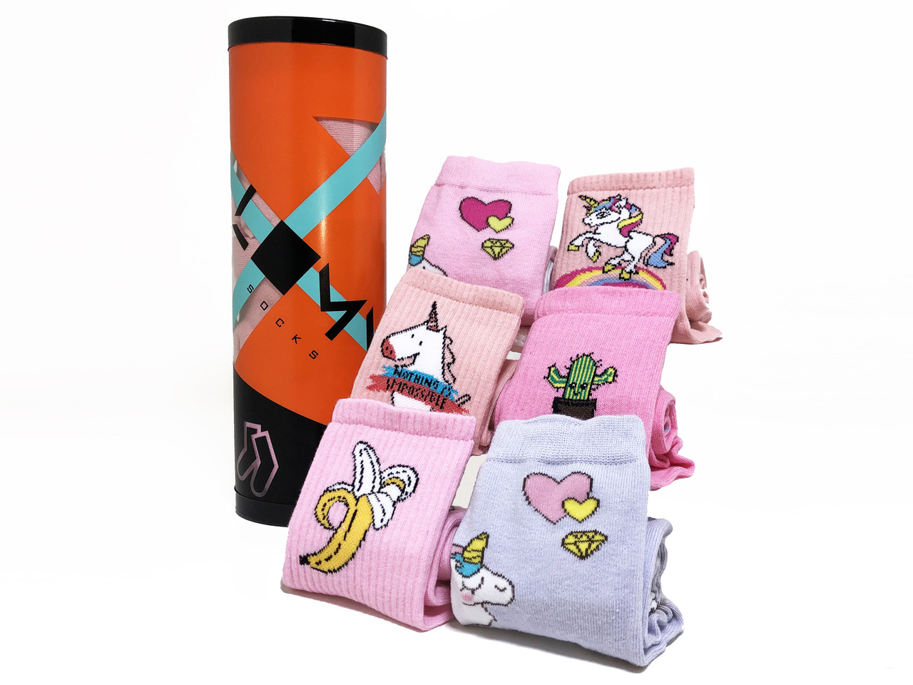 

Подарочный набор Тубус с носками Light pink tube 6 пар