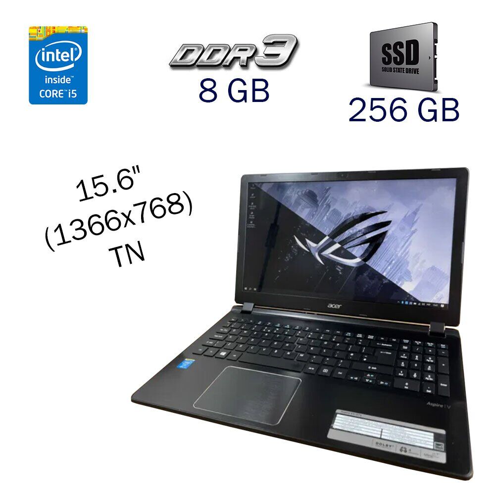 Ноутбук Acer Aspire V5-573 / 15.6" TN / Intel Core i5-4200U (2(4) ядра ...