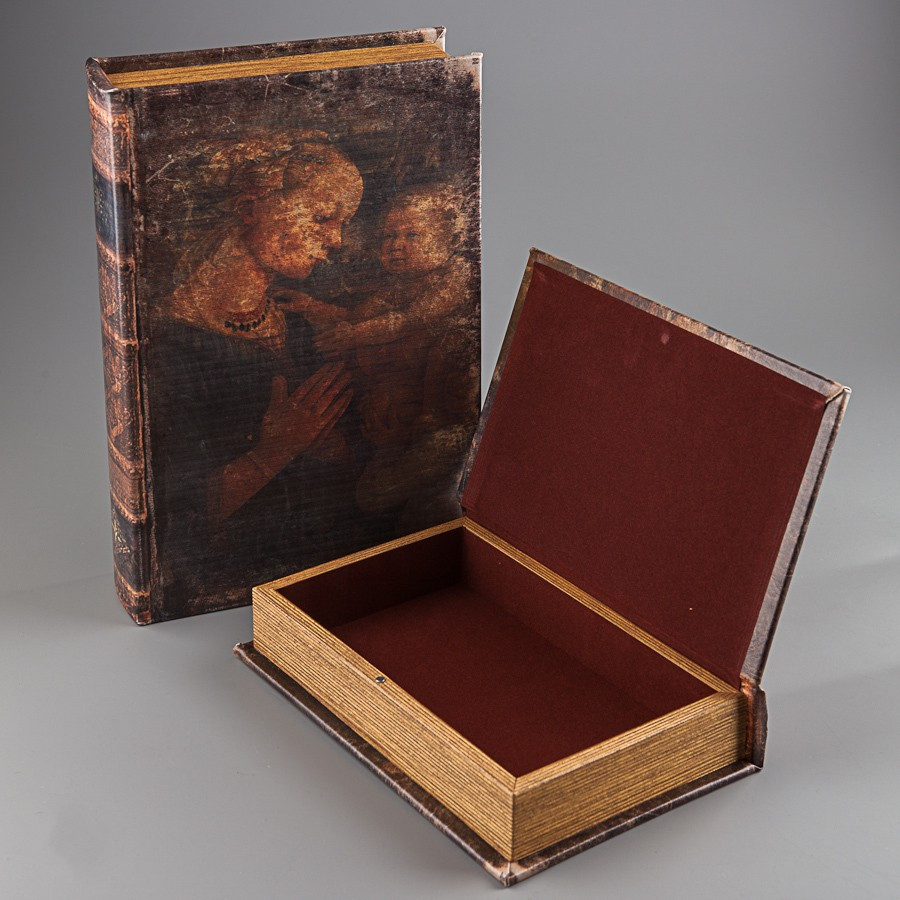 

Книга-шкатулка Мария с Иисусом 33х22х7 см Veronese 45250-BR-1182