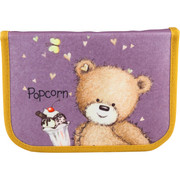 

Пенал Kite "Popcorn the Bear", 1 отделение, 2 отворота, сиреневый, без наполнения, РО18-622