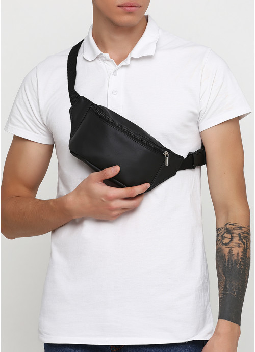 

Сумка мужская на пояс бананка Tirso MSHm Черная