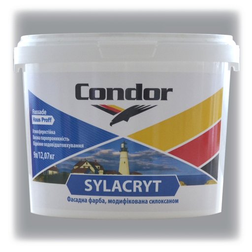

Краска фасадная Condor Hausproff Silacryt, 9 л (11305126)