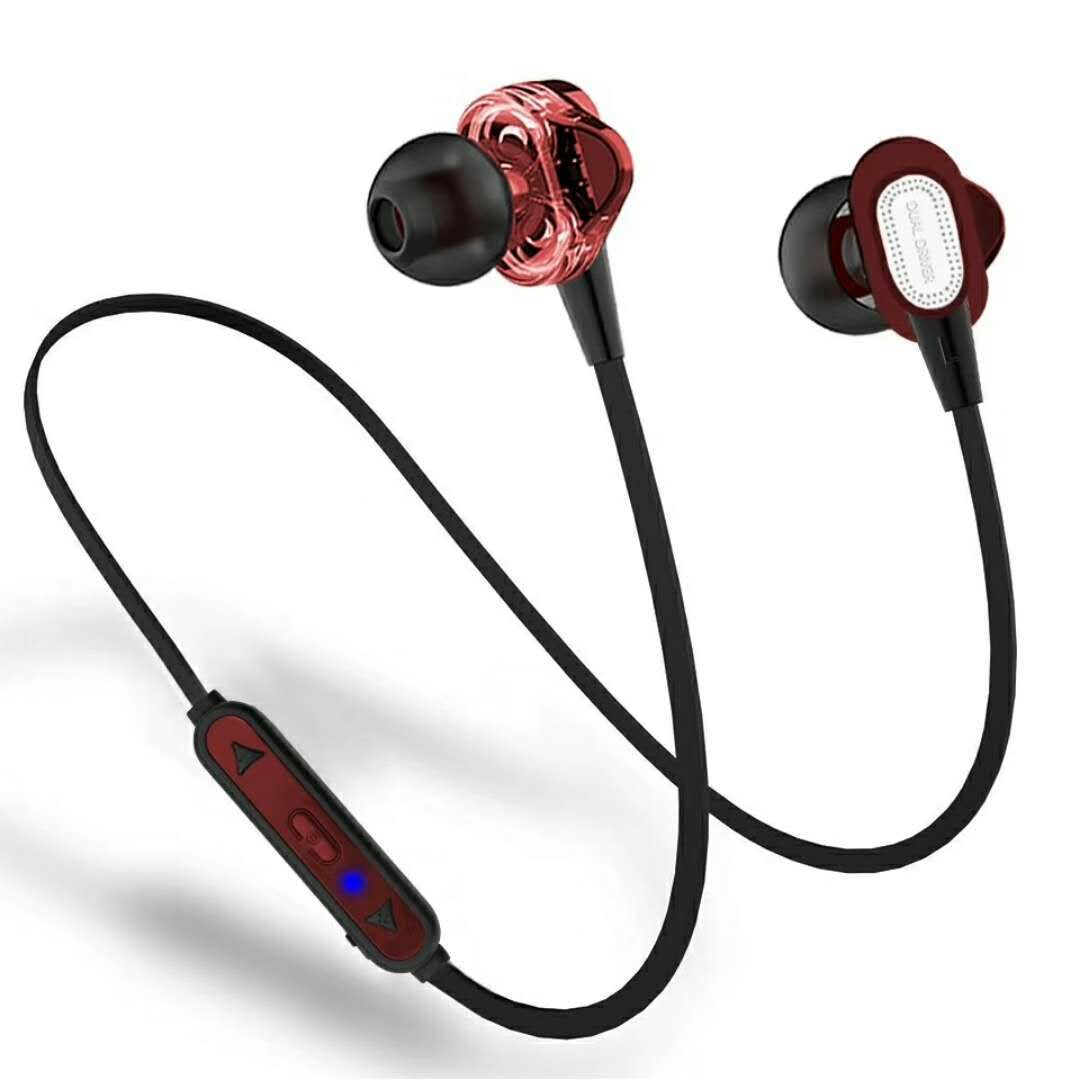 

Наушники HOOK Bluetooth QL Dual Driver Красные