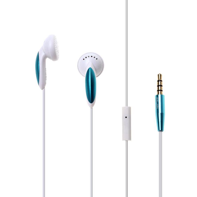 

Наушники Awei HF MP3 ES12i + mic button call answering White-Blue