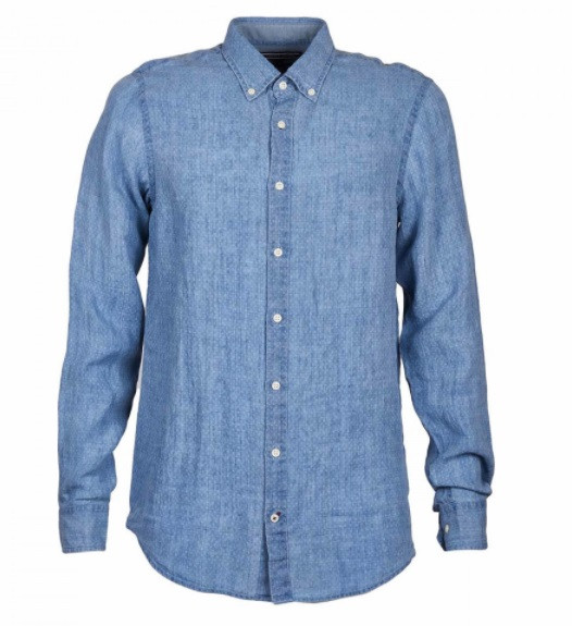 

Рубашка мужская TOMMY HILFIGER голубой джинс M MW0MW05964-903