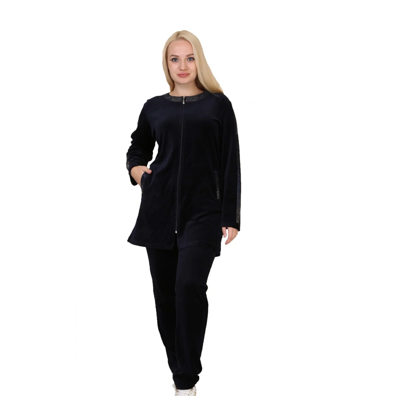 

Костюм Wild Love велюровый XXL Темно-синий 3677