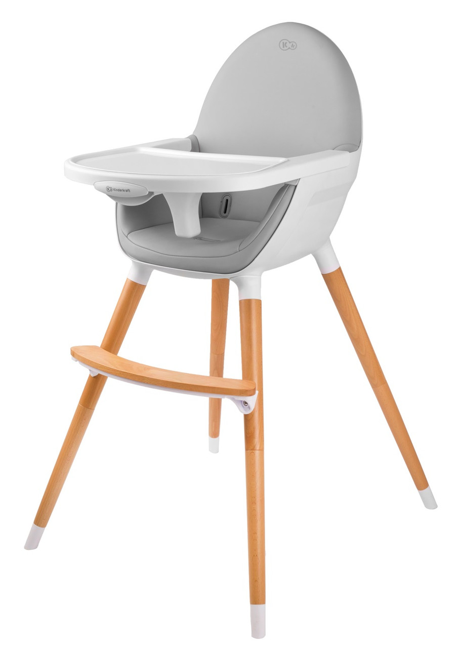 

Стульчик для кормления Kinderkraft Fini Grey
