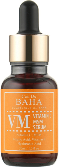 Осветляющая сыворотка Cos De Baha с витамином C Vitamin C MSM Serum 30 ...