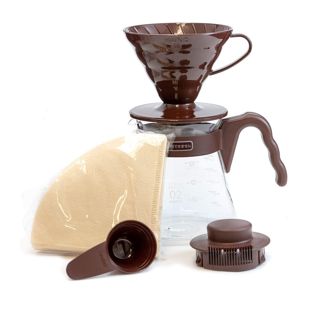 

Набір для приготування кави Hario V60 коричневий