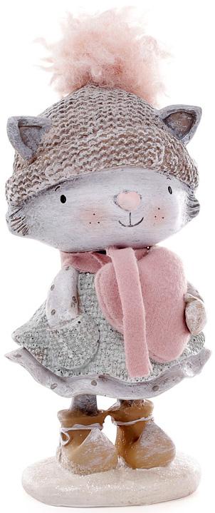 

Фигурка декоративная Кошечка с сердечком 8х9х16 см Bona BD-831-172