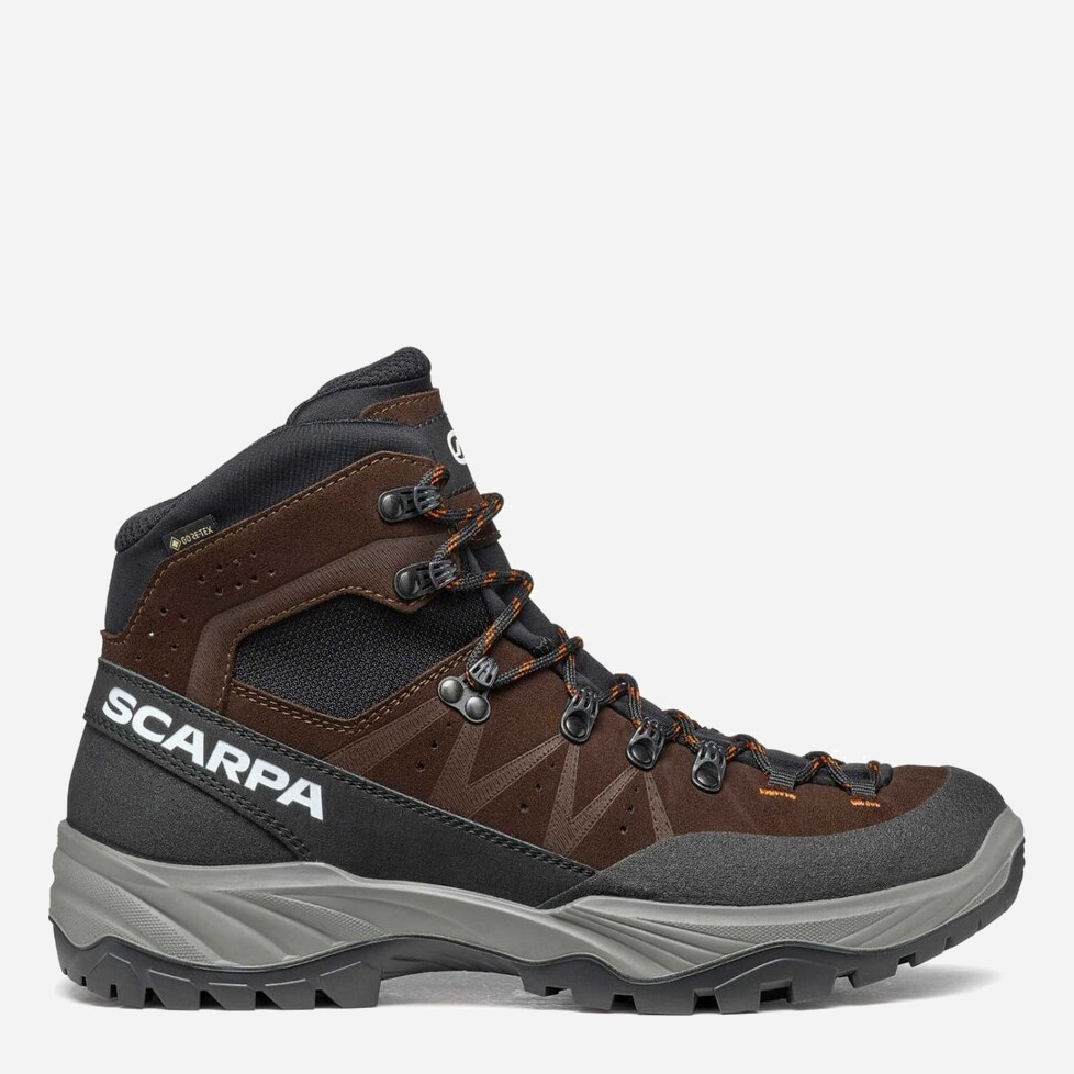 Акція на Чоловічі черевики для трекінгу високі з Gore-Tex Scarpa Boreas GTX 30023-200-3 42 (8UK) 27 см Mud/Orange від Rozetka