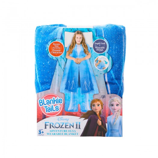 

Плед-платье Blankie Tails Холодное Сердце 2 Эльза серии Disney Голубой (BT0091-B)
