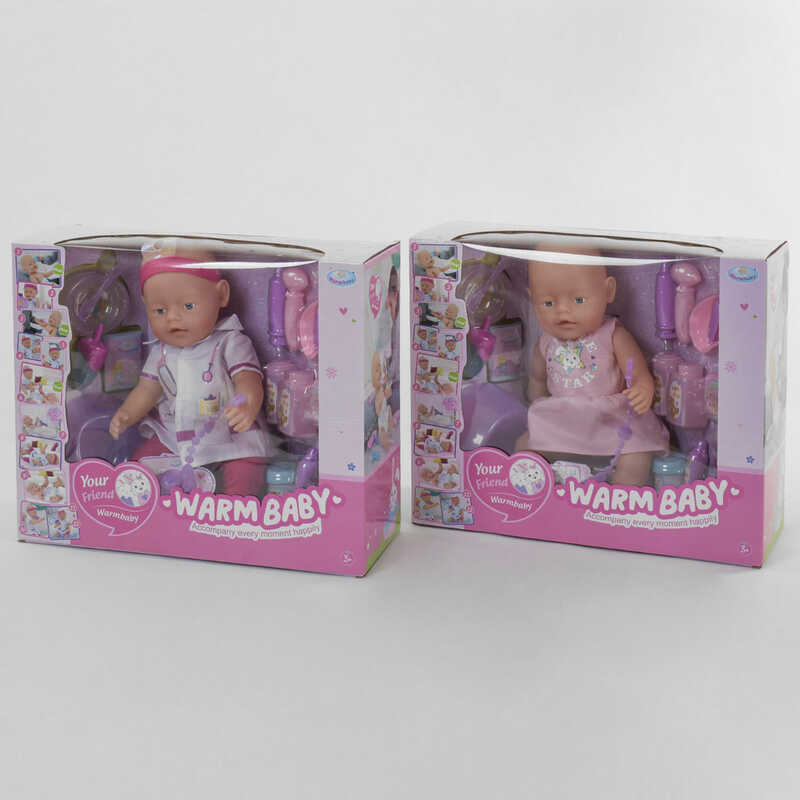 

Пупс функциональный «Набор доктора» WZJ 054 (4) 2 вида, аксессуары, в коробке