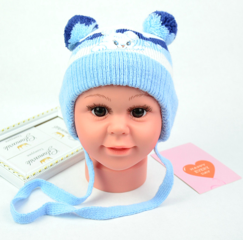 

Шапка зимняя для мальчика Happy (36 - 42 см) ZGS00018