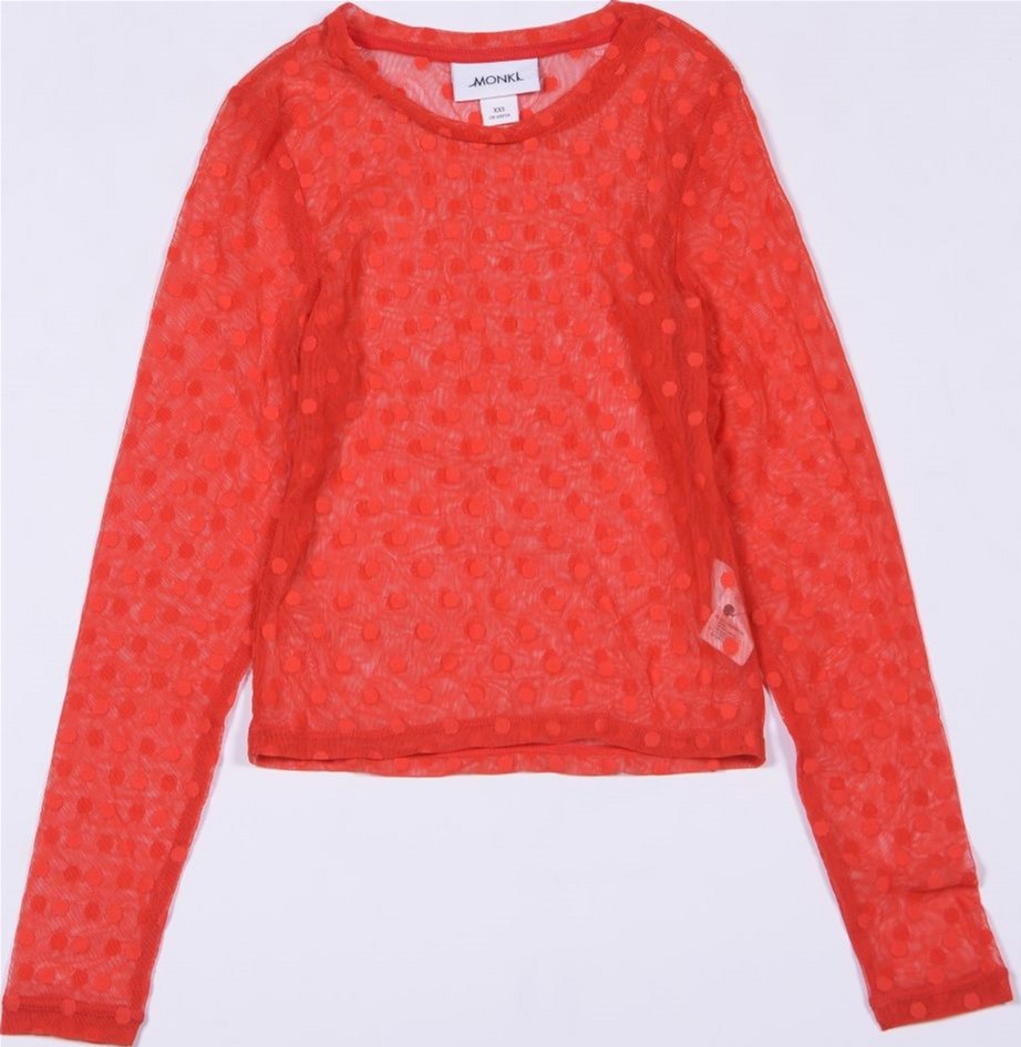 

Лонгслив Monki 04942195 XXS Красный