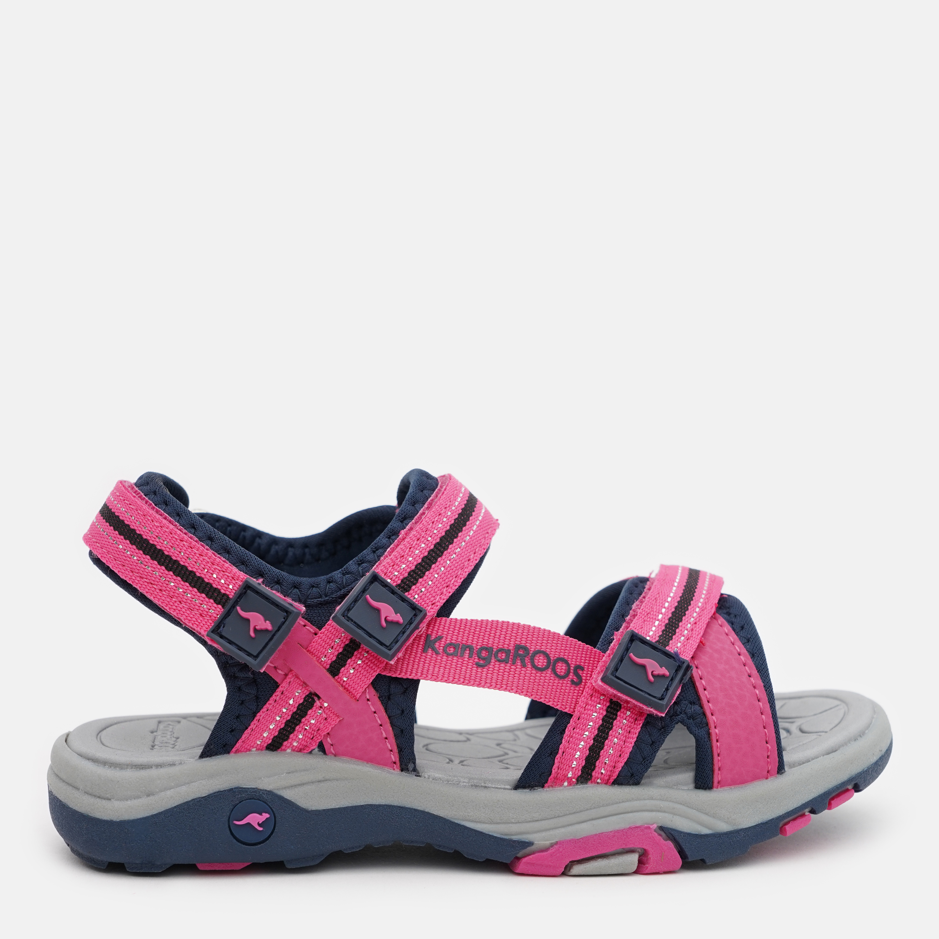 Акція на Підліткові сандалі для дівчинки Kangaroos K-Leni 18335-000-6130 37 Рожевий/Темно-синій(Морський) від Rozetka