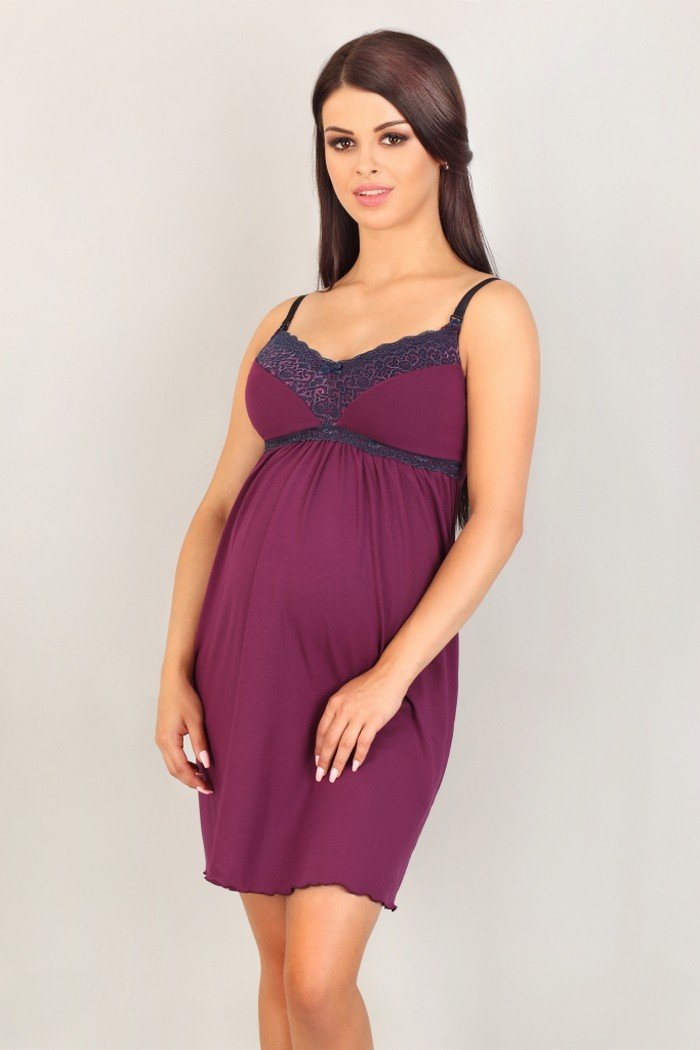 

Ночная рубашка для беременных и кормящих Lupoline 3003 L Violet 11-070