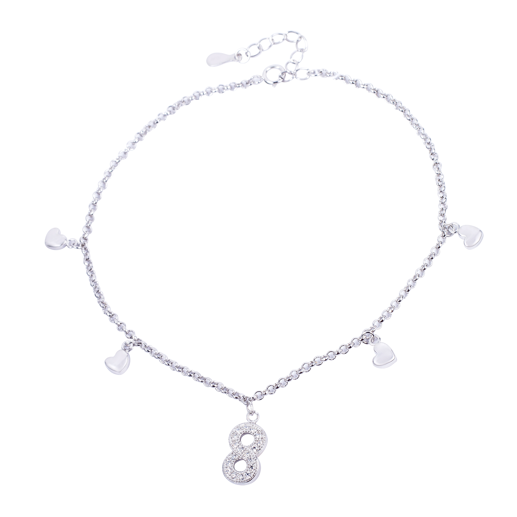 

Браслет на ногу TOP Silver 3,45 г