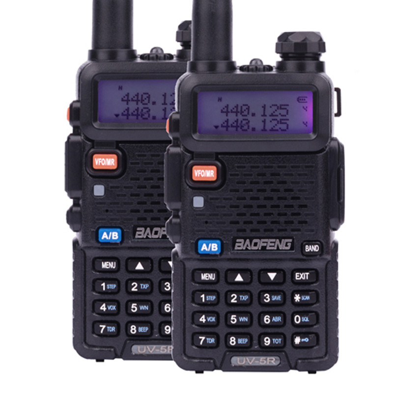 

Рация Baofeng UV-5RHC Forest (5W, VHF,UHF, 136-174,400-480MHz, до 5 км, 128 канал., АКБ),2шт, черная