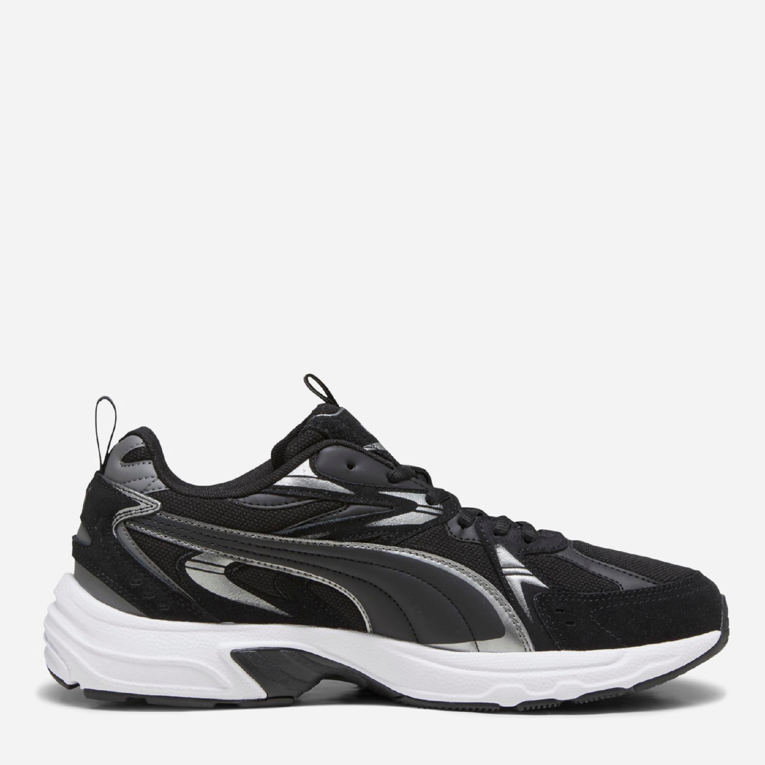 Акція на Жіночі кросівки Puma Milenio Tech Suede 39348901 40 (6.5UK) 25.5 см Puma Black-Puma Aged Silver-Cool Dark Gray від Rozetka