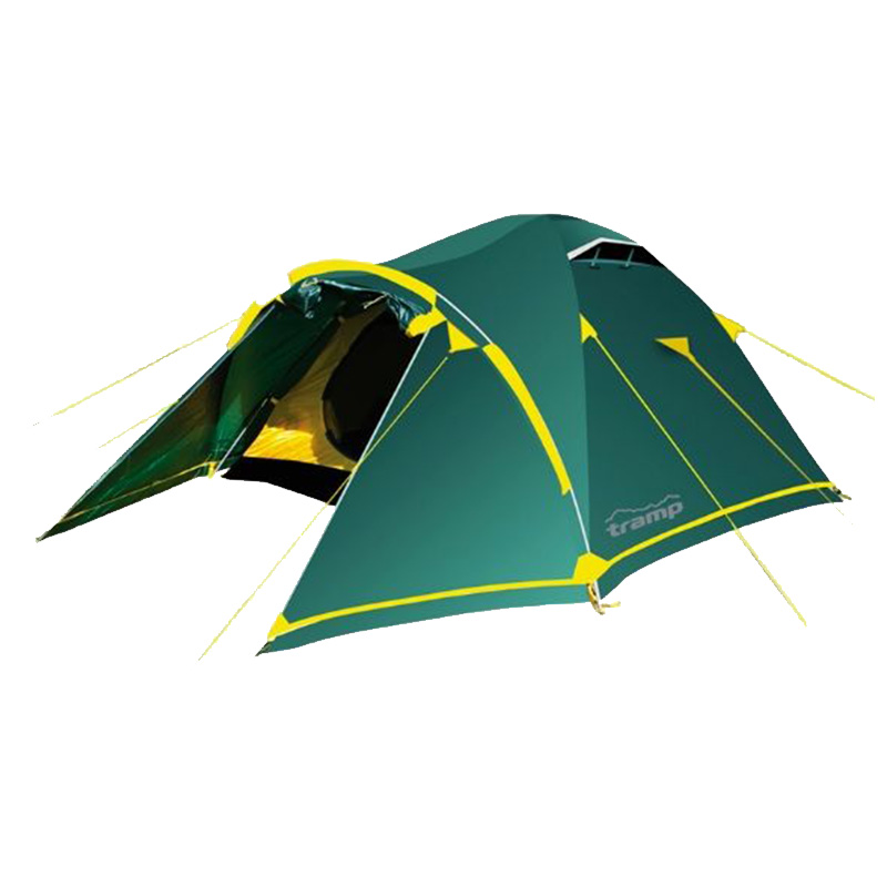 

Палатка трехместная туристическая Tramp Space 3 v2 TRT-075 (2100х3000х1200мм), зеленая