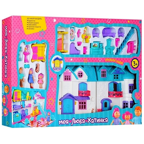 

Игровой набор Домик 1205AB мебель, звук, свет, фигурки