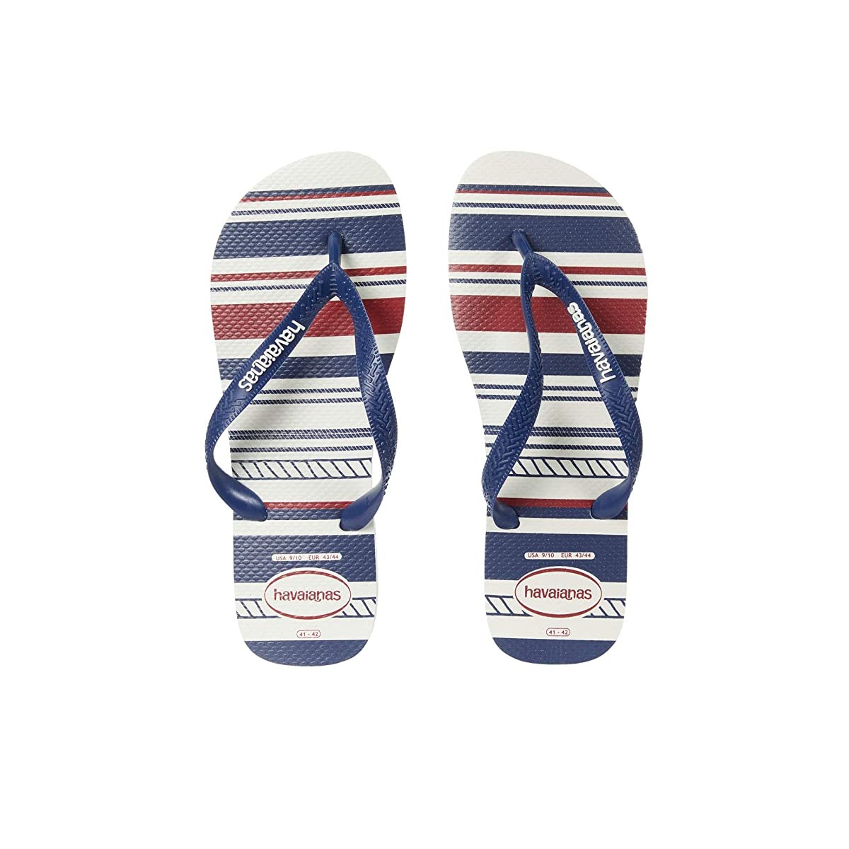 

Вьетнамки Havaianas Top Nautical Flip-Flops White/Navy Blue 1, 43