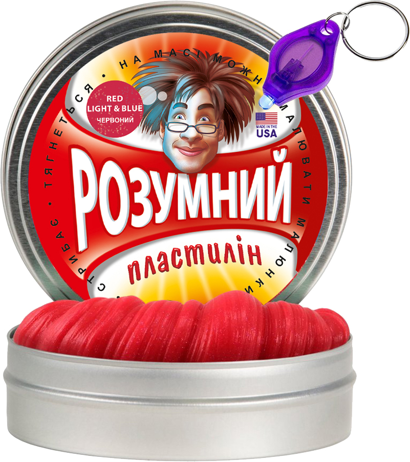 

Умный пластилин Thinking Putty Red, Light & Blue 80 г (ti17004) (8594164761232)