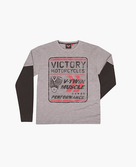 

Лонгслив Victory V-twin 2-in-1 Tee XL Серый