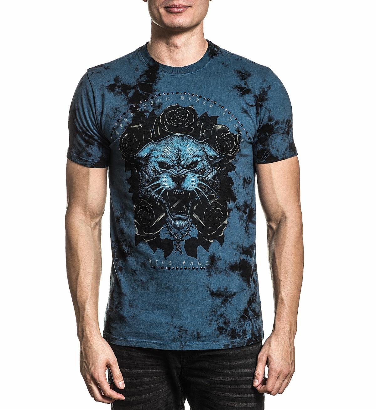 

Футболка Affliction Forged in Oak Tee 3XL Голубой