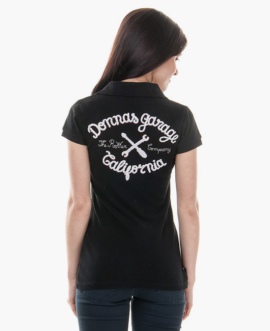 

Поло ROKKER Donnas Garage Polo Women S Черный