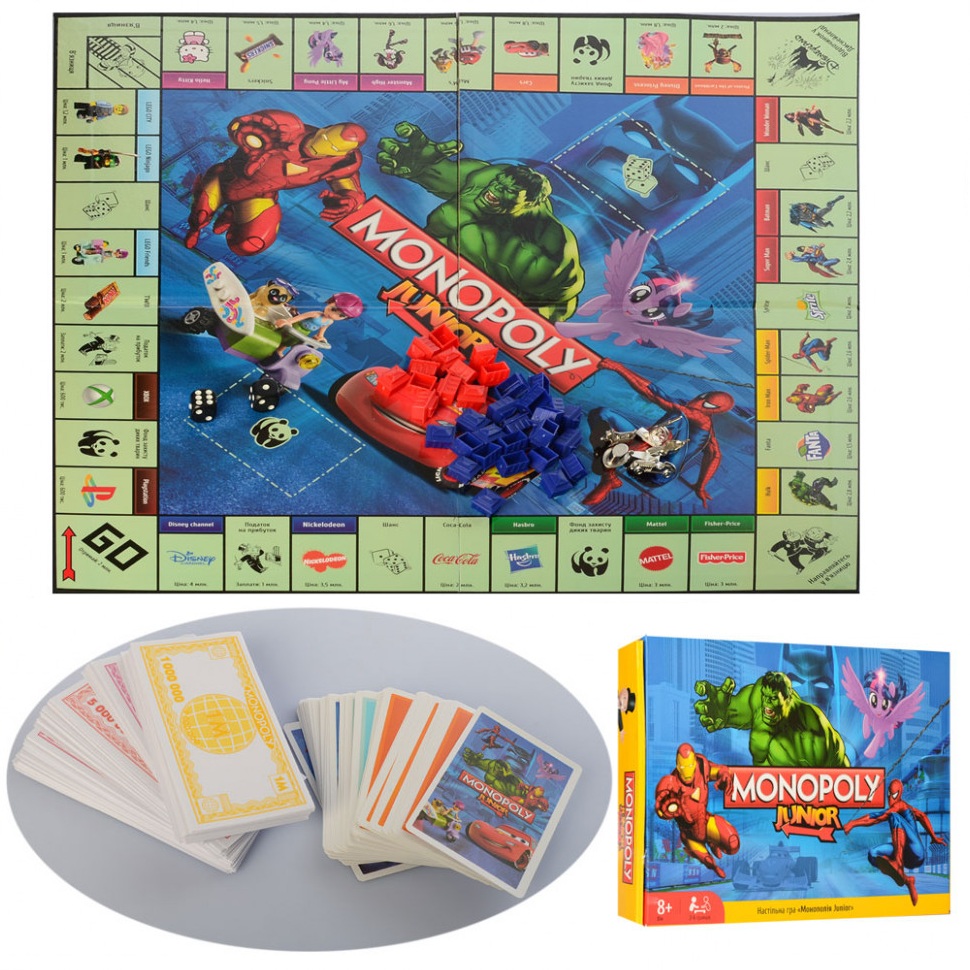 

Развивающая Настольная игра Монополия Junior Monopoly METR+ для детей от 8 лет От 2 до 6 участников