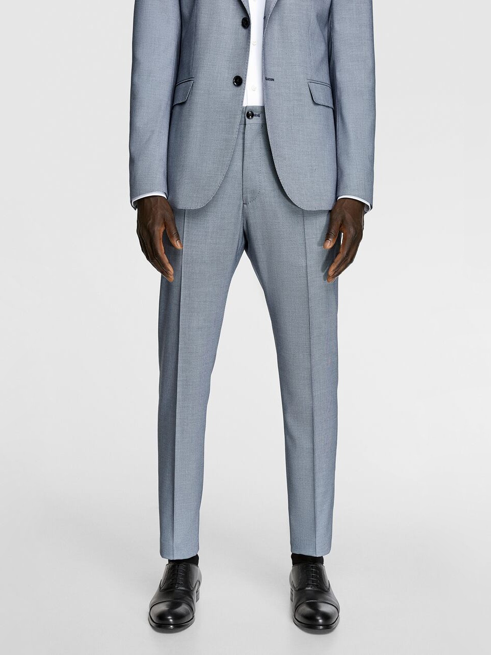 

Брюки Zara 1564/321/060 42 Синие с белым