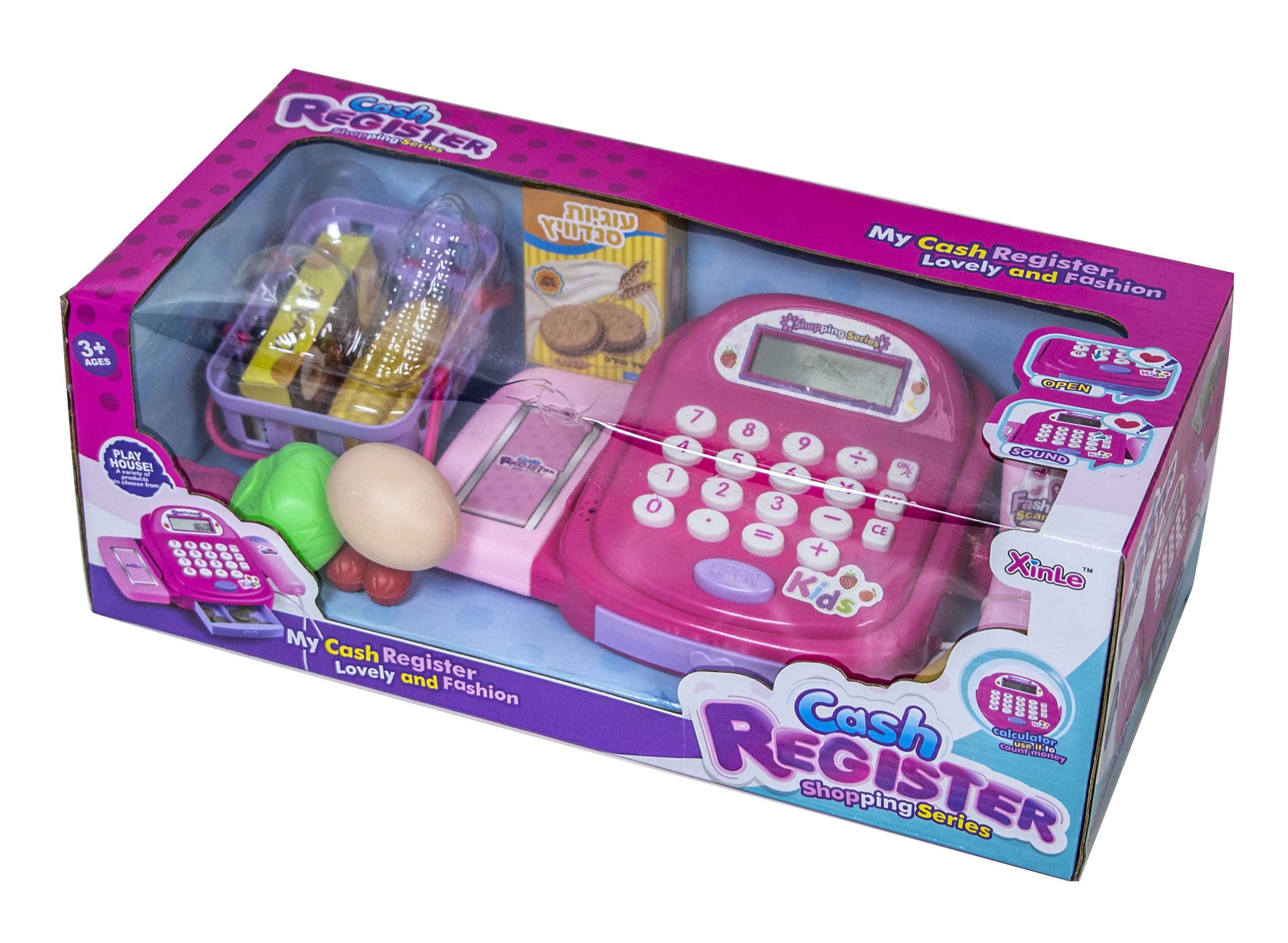 

Игрушечный набор "Кассовый аппарат". Pink (806A)