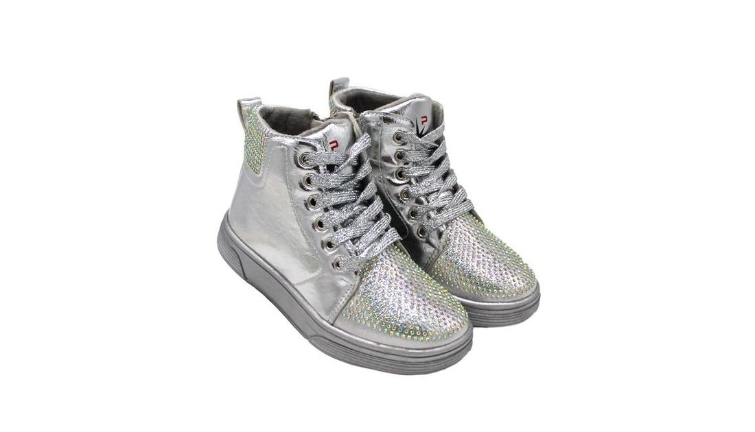 

Ботинки С Луч 36(р) серебряного цвета с камешками (H356-3)