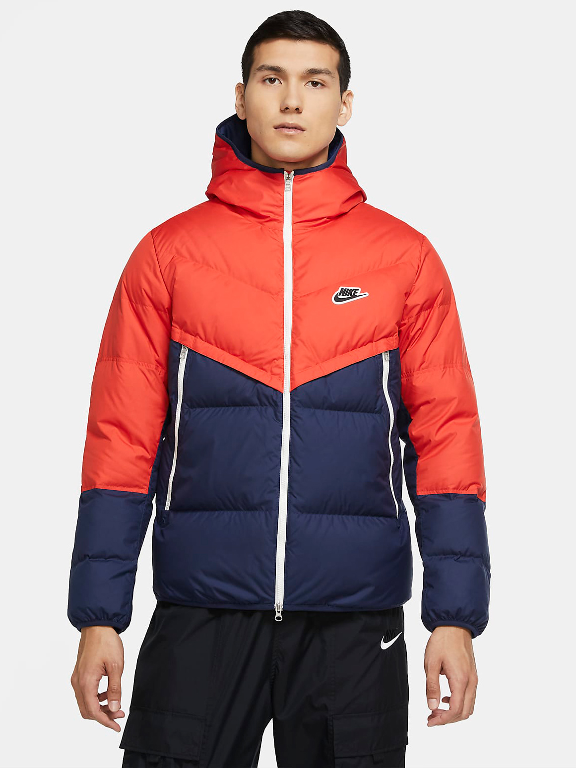

Пуховик Nike M Nsw Dwn Fil Wr Jkt Shld CU4404-673 XS Оранжево-синий